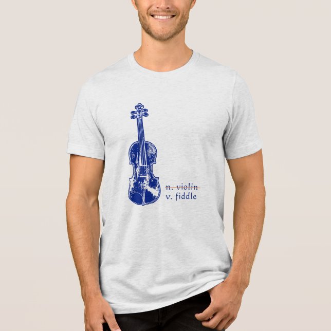 Camiseta Fiddle Not Violin Bluegrass Country Music Gift (Frente)