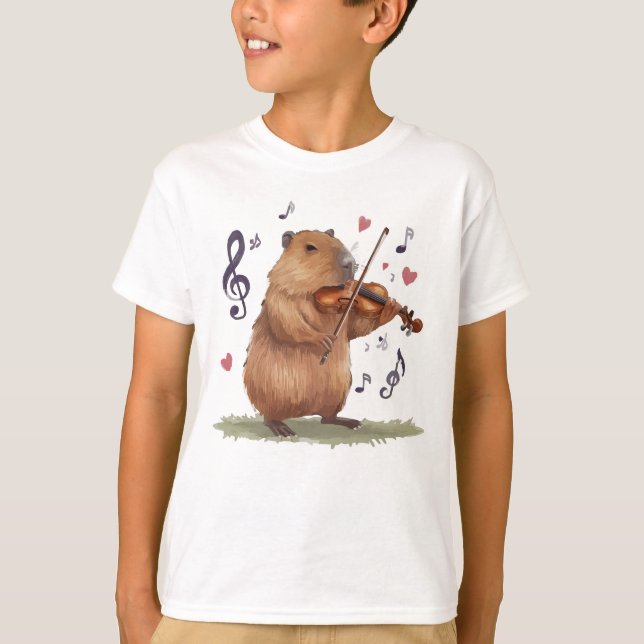 Camiseta fiddler capybara (Frente)