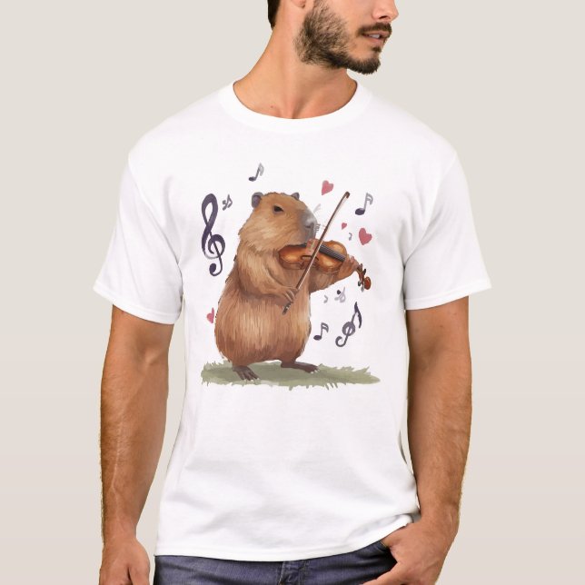 Camiseta fiddler capybara (Frente)