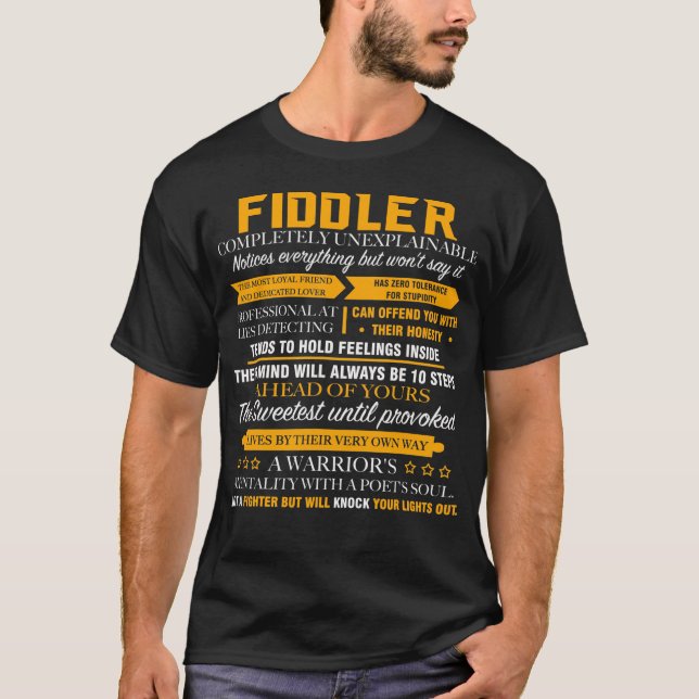 Camiseta FIDDLER completamente inexplicável (Frente)