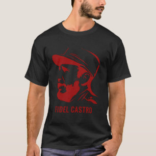 Camiseta Fidel Castro Cuba Revolução Política Comunista