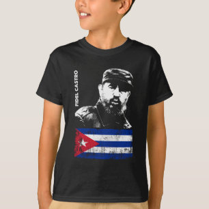Camiseta Fidel Castro Cuba Revolution Bandeira Cubana