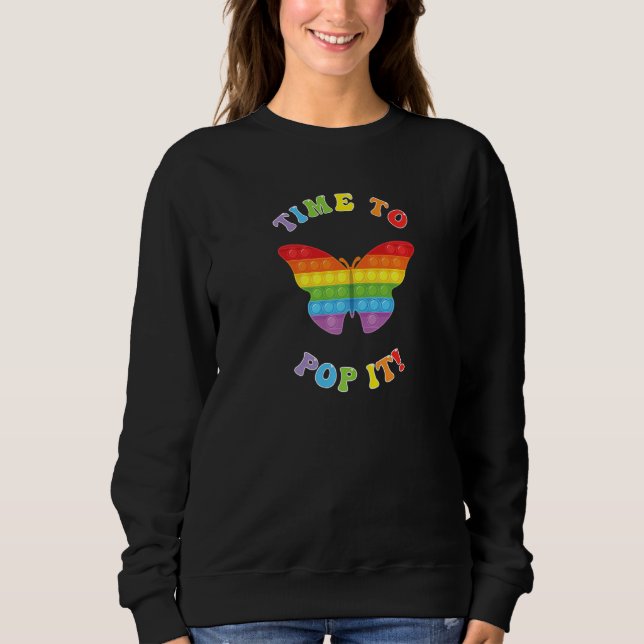 Camiseta Fidget Toy Butterfly Tempo Para Pop Ti Fidget (Frente)