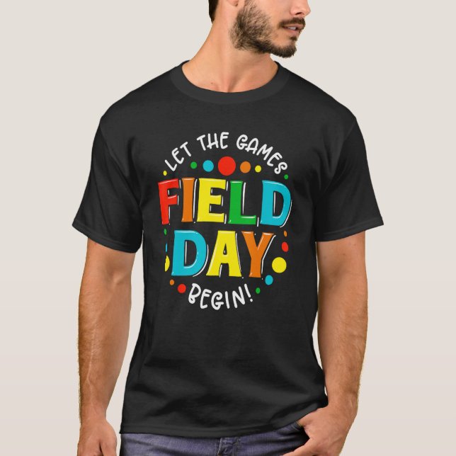 Camiseta Field Day 2023 Let The Games Begin Kids Boys Girls (Frente)
