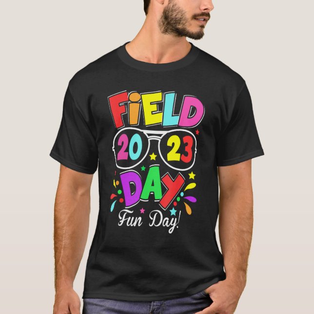 Camiseta Field Day Fun Day 2023 Last Day of School (Frente)