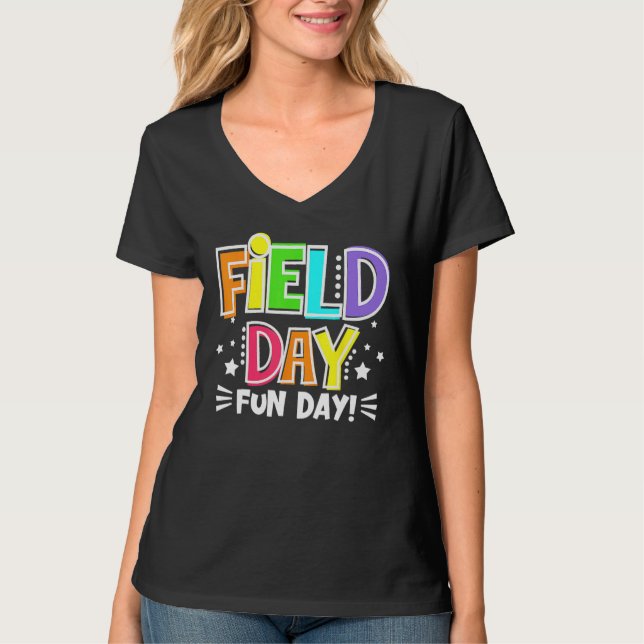 Camiseta Field Day Fun Day Last Day Of School Teacher Stude (Frente)