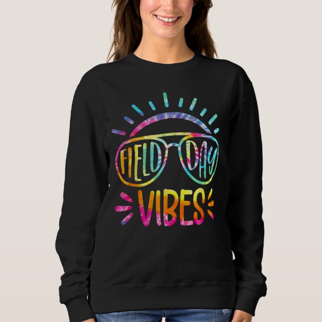 Camiseta Field Day Vibes Tie Dye Last Day Of School Field D (Frente)