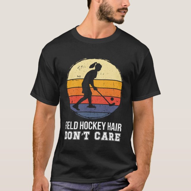 Camiseta Field Hockey Hair Field Hockey Player Field Hockey (Frente)