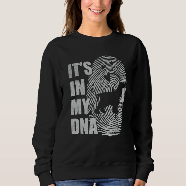 Camiseta Field Spaniel DNA Dog Mom Dad Dog (Frente)