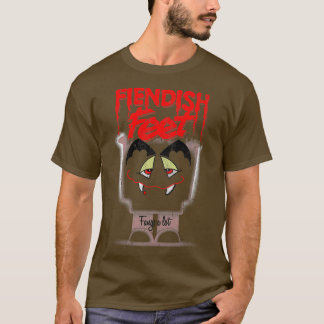 Camiseta Fiendish Feet Fangs A Lot