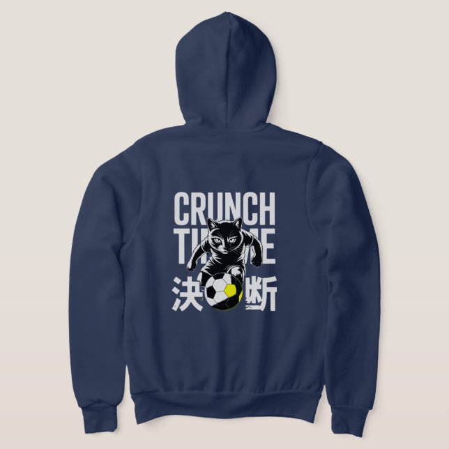 Camiseta Fierce Crunch Time Cat Soccer Fans (Postura das costas)