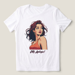 Camiseta Fierce e sem medo - Chic retrô