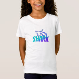 Camiseta Fierce Gradient Shark Logo | Bold Ocean Vibes