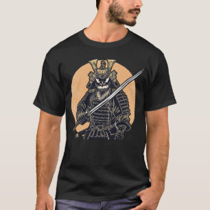 Camiseta Fierce Halloween Pumpkin Samurai Warrior Design