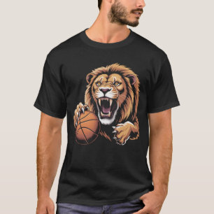 Camiseta fierce Mascote Leão Basquetebol Espírito da Equipe