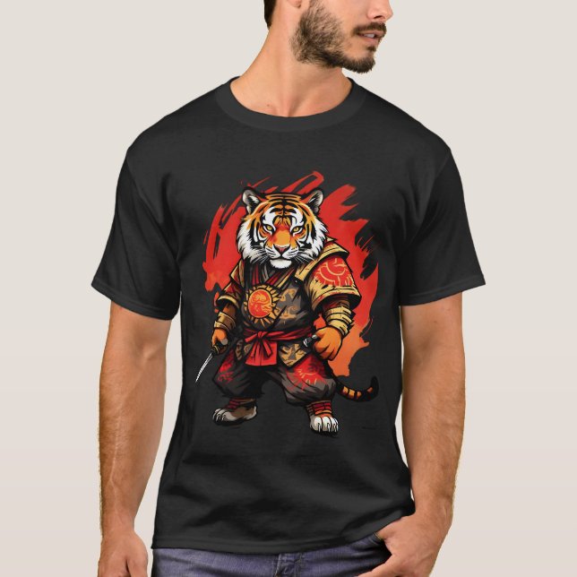 Camiseta Fierce Samurai Tiger (Frente)