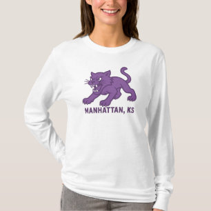 Camiseta Fierce Wildcat Spirit   Manhattan Kansas Pride