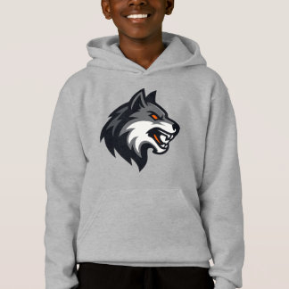 Camiseta Fierce Wolf Head Mascot Logo – Bold Animal Graphic