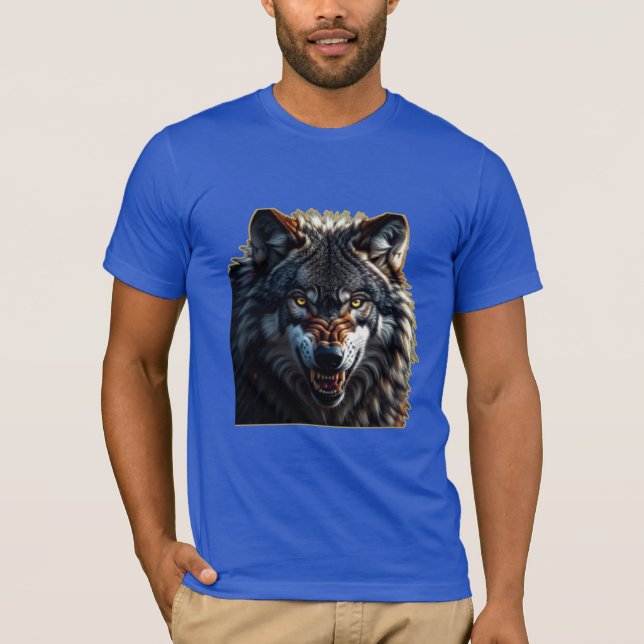 Camiseta Fierce Wolf – Symbol of Strength and Freedom (Frente)