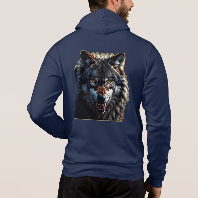 Camiseta Fierce Wolf – Symbol of Strength and Freedom (Verso)