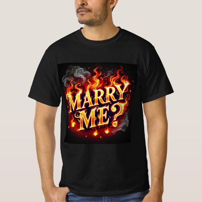 Camiseta Fiery Passion Casado Me Mens Tshirt (Frente)