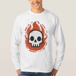 Camiseta Fiery Skull Emblem