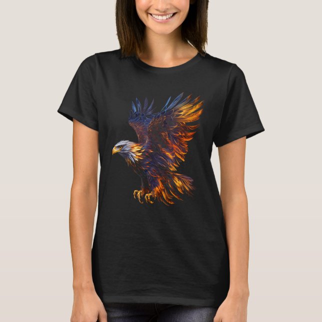 Camiseta Fiery Steller's Sea-eagle Graphic Tee for Men Wome (Frente)