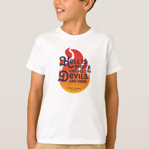 Camiseta Fiery William Shakespeare O Inferno está Vazio