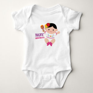 Camiseta Fiesta Baby Bodyfit, Bebê Mexicano