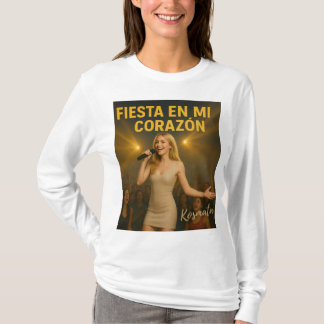 Camiseta Fiesta en mi corazón - Langarmshirt Damen
