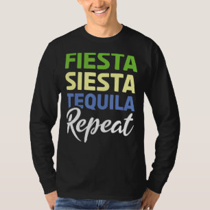 Camiseta Fiesta Mexicana Repete Tequila México Cinco Felize
