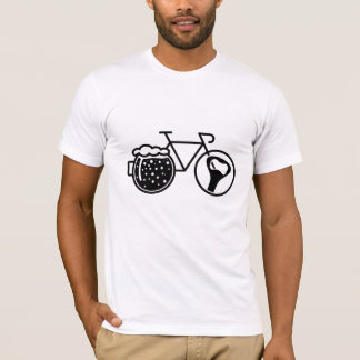 Camiseta Fiets met bierglas. Flesopener icoon