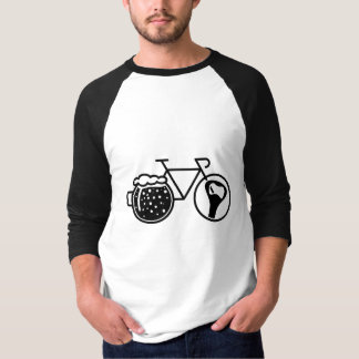 Camiseta Fiets met bierglas. Flesopener icoon