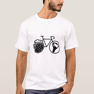 Camiseta Fiets met bierglas. Flesopener icoon