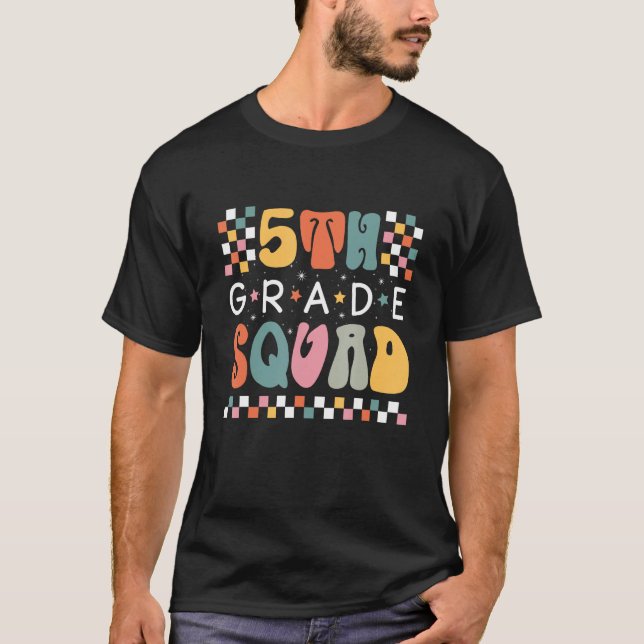 Camiseta Fifth Grade Squad  5th Grade Squad Back To School (Frente)