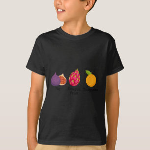 Camiseta Fig Dragon Fruta Tangerina Fruta Sutil Anti Trump
