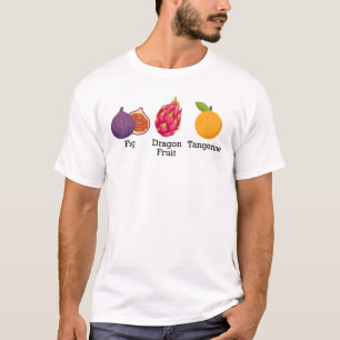 Camiseta Fig Dragon Fruta Tangerina Fruta Sutil Anti Trump