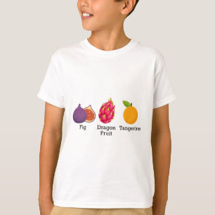 Camiseta Fig Fruta Dragão Tangerina Fruta Sutil Anti Trump
