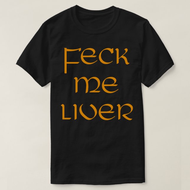 Camiseta Fígado do Dia de São Patrício (Frente do Design)