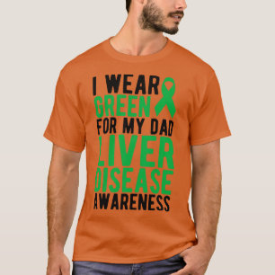 Camiseta Fígado visto verde para o prêmio de doença do fíga