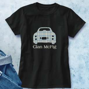 Camiseta Figarações Figaro Tartan Car Clan McFig