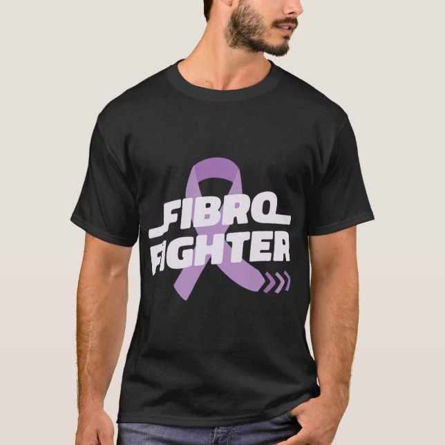 Camiseta Fighight Fibromylagia Aumenta Memória De Consciênc (Frente)