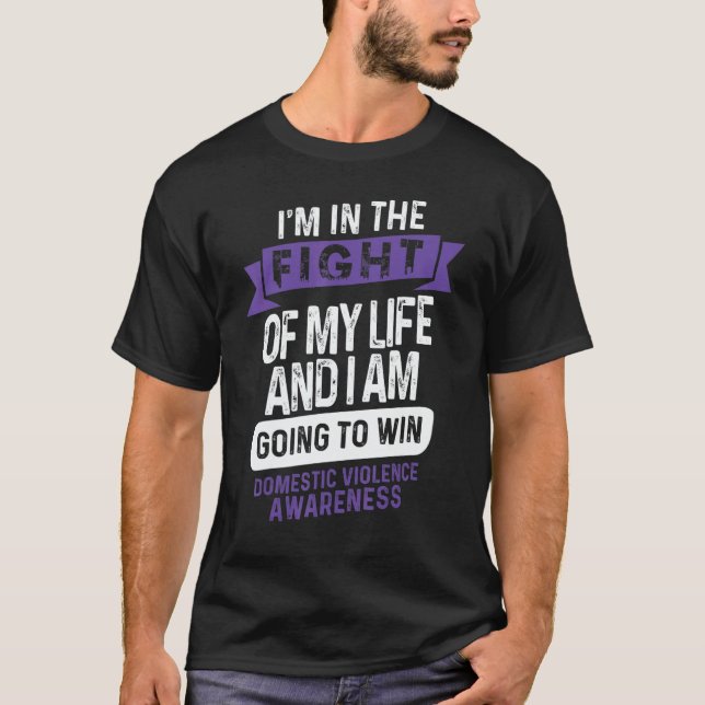 Camiseta Fight to Win Domestic Violence Awareness Supporter (Frente)
