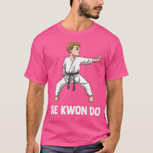 Camiseta Fighter do Garoto Taekwondo Bonito