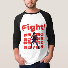 Camiseta Fighter with 90s Retro Anime Style