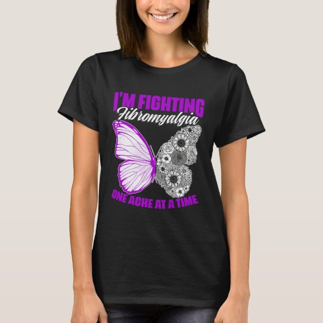 Camiseta Fighting Fibromyalgia  Fibro Survivor Fibromyalgia (Frente)