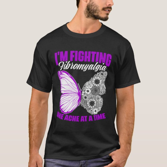 Camiseta Fighting Fibromyalgia  Fibro Survivor Fibromyalgia (Frente)