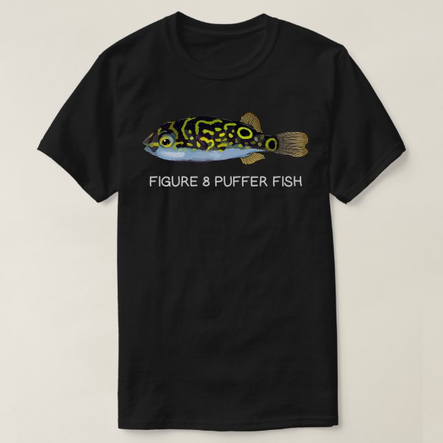 Camiseta Figura 8: Peixes de Água fresca de peixes-aquário (Frente do Design)