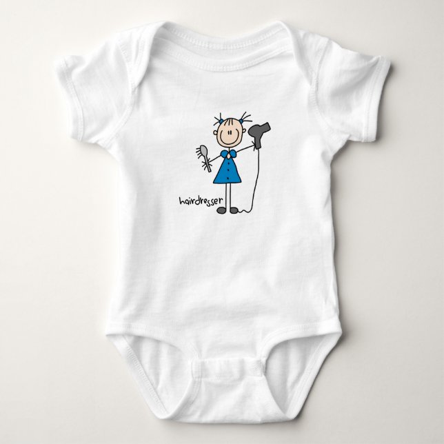 Camiseta Figura da vara do cabeleireiro (Frente)