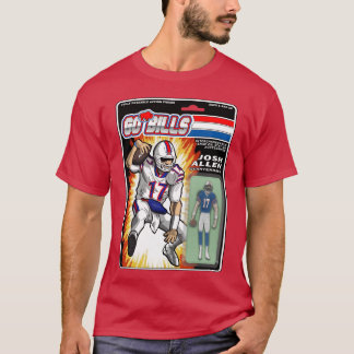 Camiseta Figura de ação engraçada do QB 1 de Buffalo